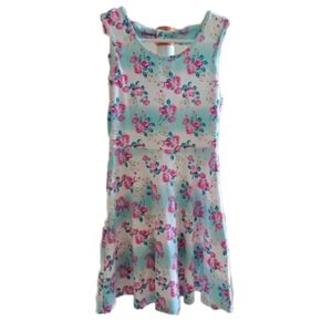EPIC THREADS Blue Flower Dress w/ Bow in back
